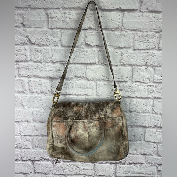 Aimee Kestenberg Leather Crossbody Satchel with Gold Hardware - Picture 3 of 12